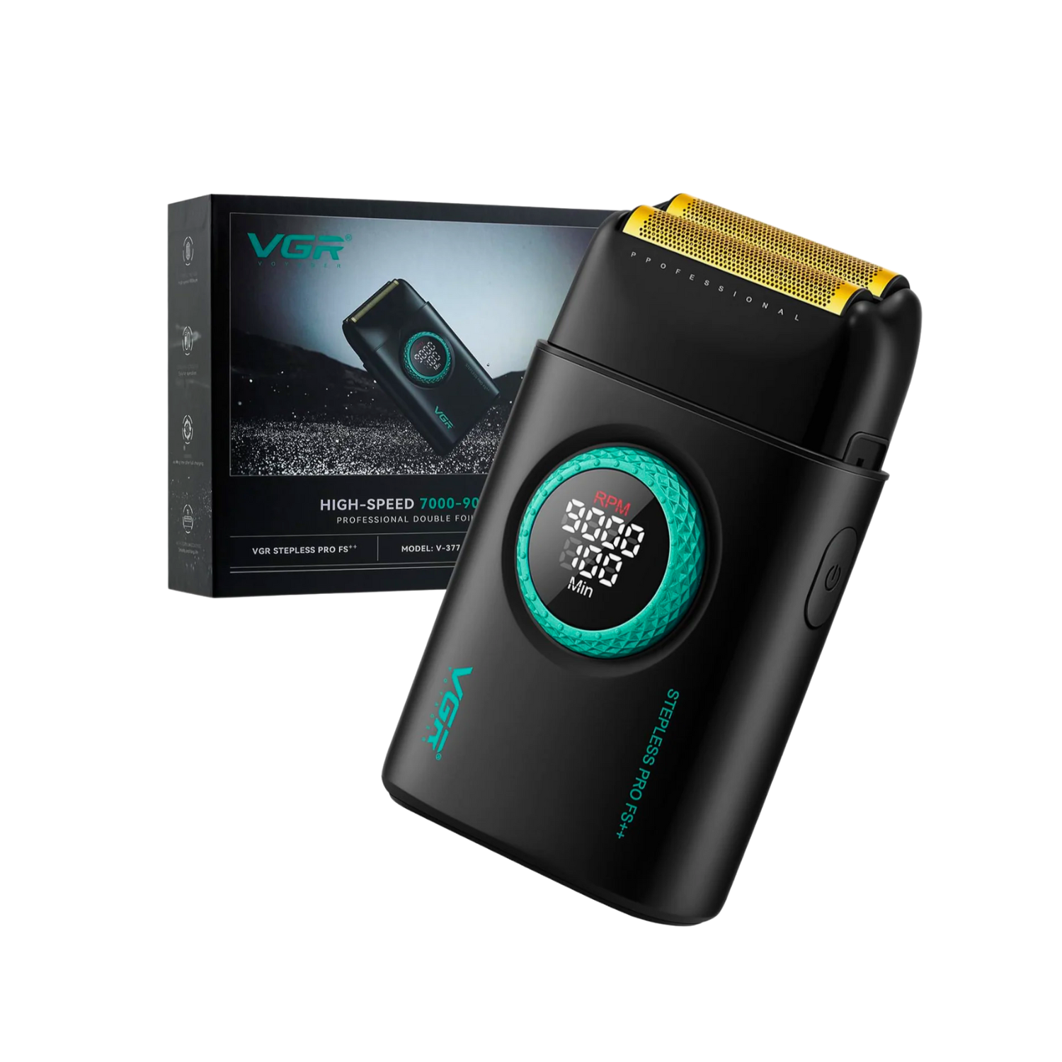 Afeitadora Profesional VGR 377 9000RPM Regulable Negro