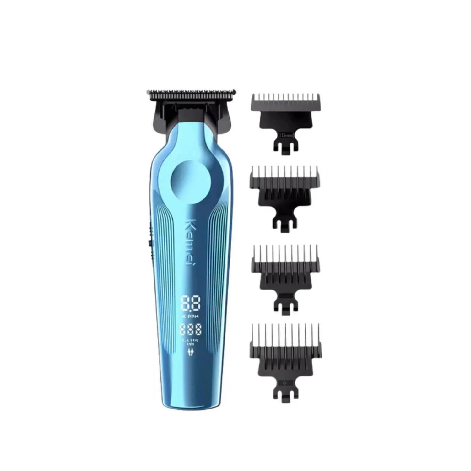 Afeitadoras - Maquina Patillera Trimmer Recargable Kemei KM-264 Azul