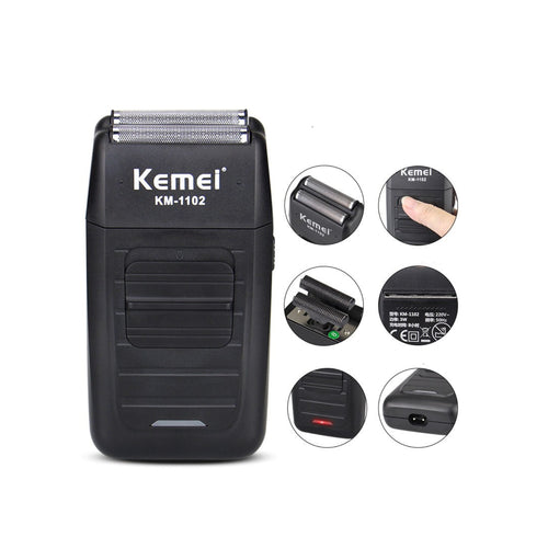 Maquina afeitadora Kemei KM-1102 negra