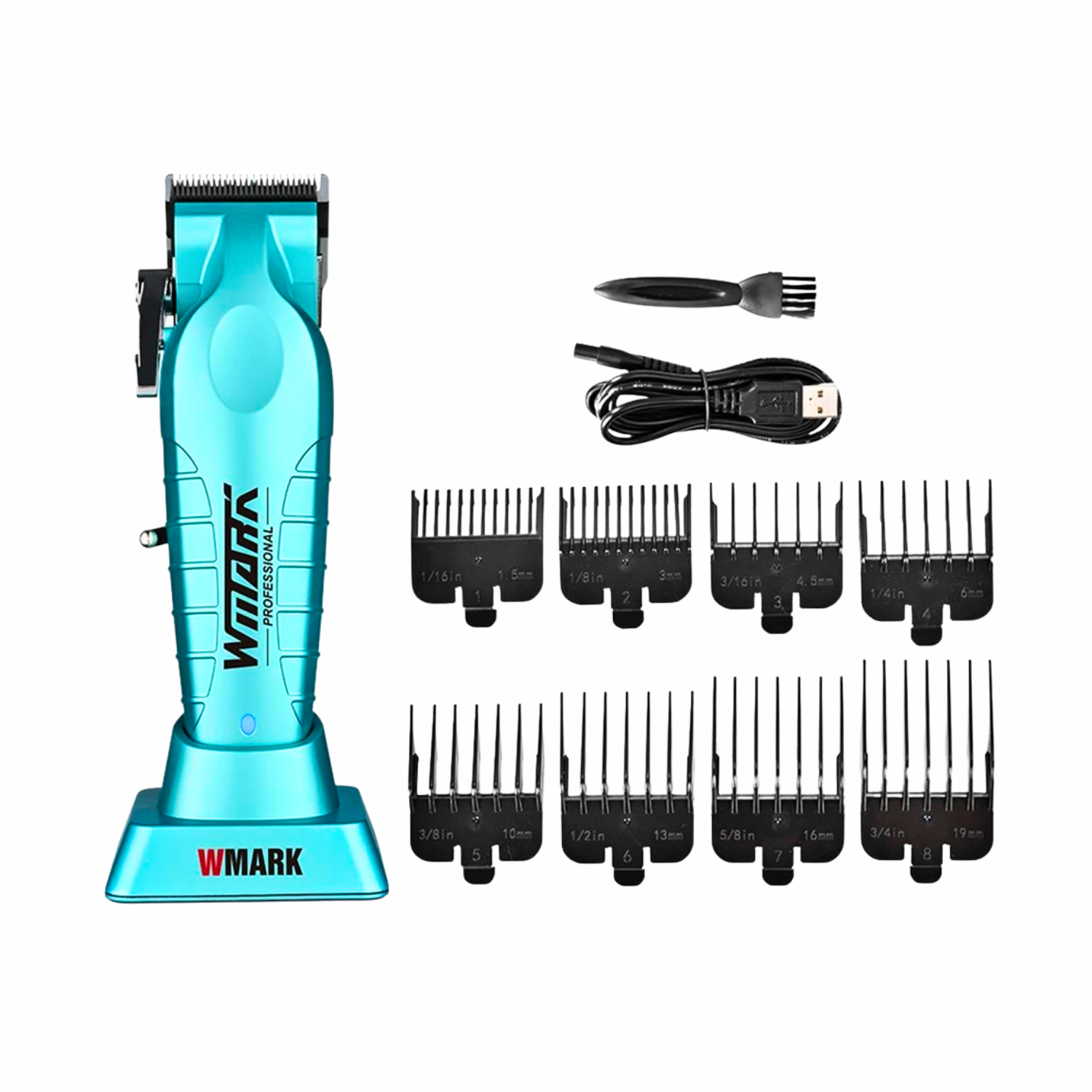 Cortadora de Pelo Azul Profesional Wmark NG 133 8000RPM