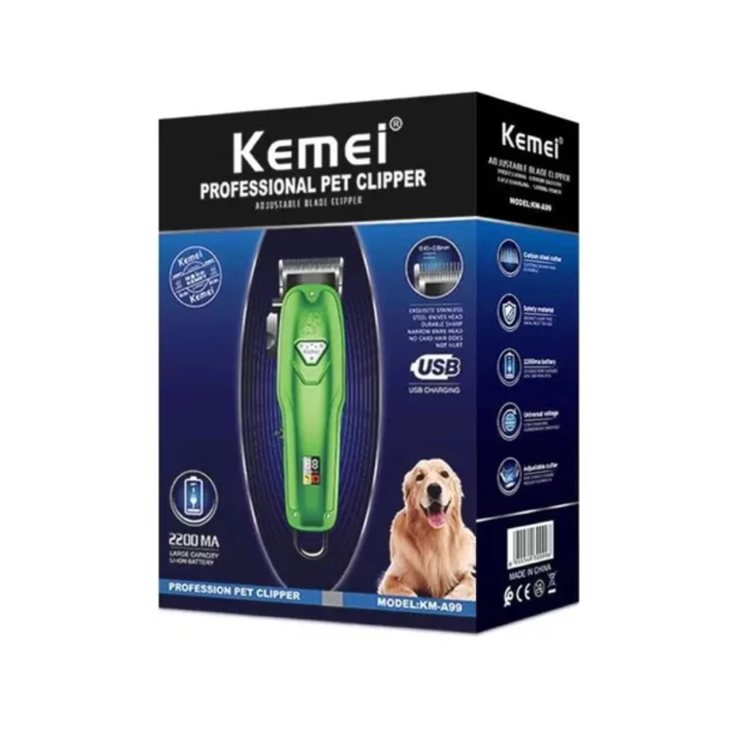 CORTAPELO PERRITO - Máquina Cortapelo Perro Afeitar Mascotas Kemei Km-A99