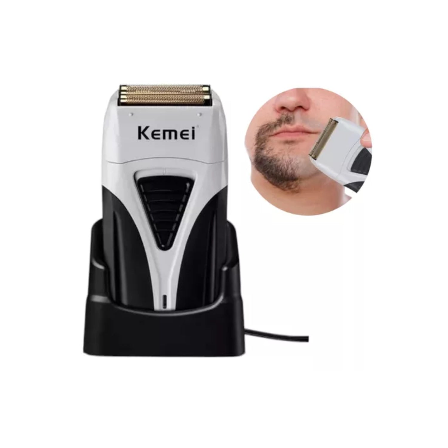 Afeitadoras - Maquina Afeitadora Shaver Kemei Km-3383 Recargable