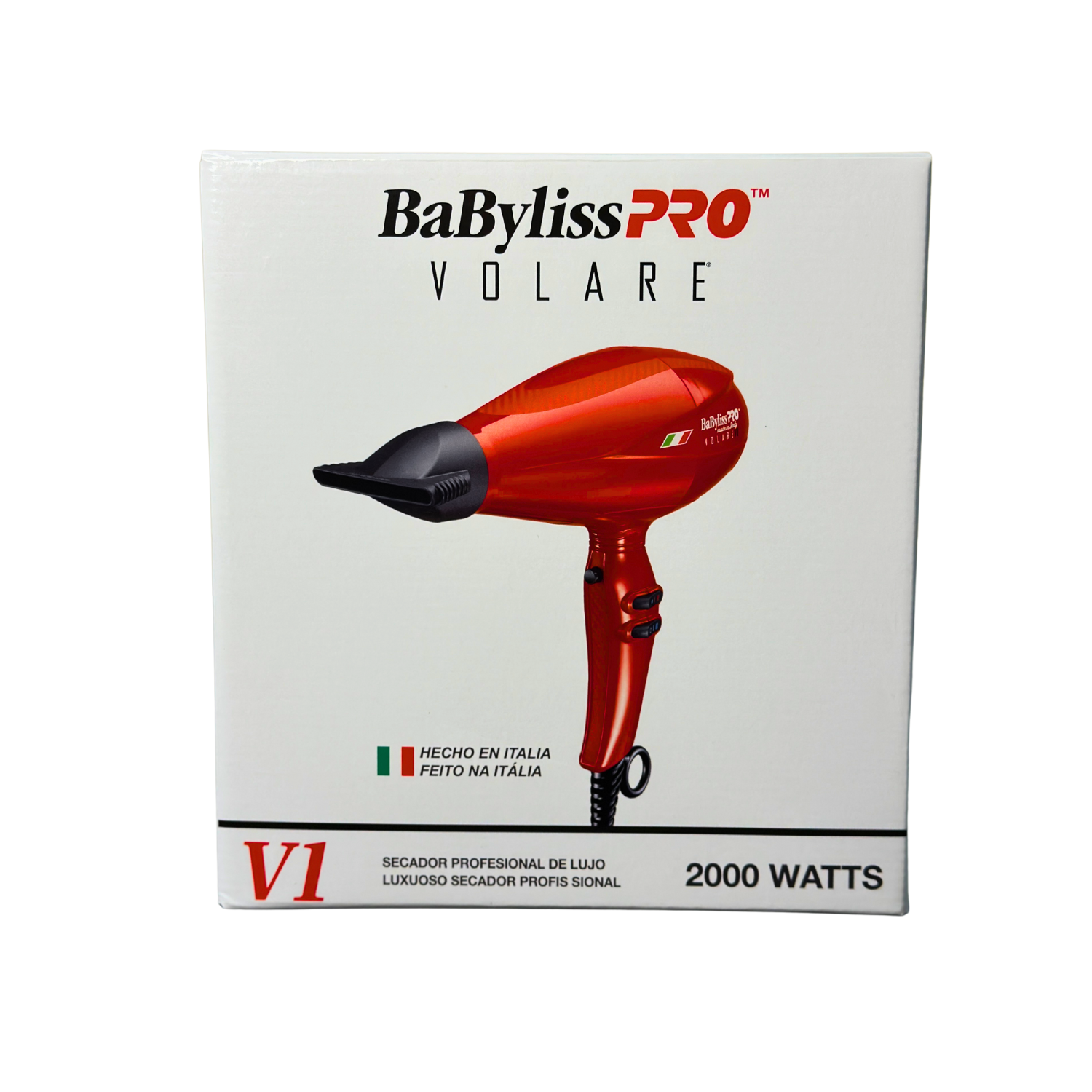Secador BabylissPro Volare V1 Motor Ferrari Rojo