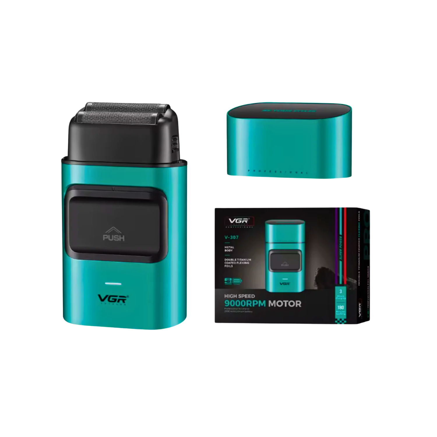 Afeitadora Eléctrica Profesional VGR V-307 9000rpm