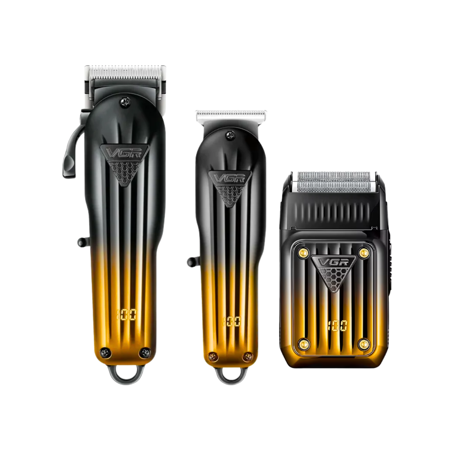 Barber Combo VGR Profesional de Barbería V644 Clipper + Trimmer + Shaver