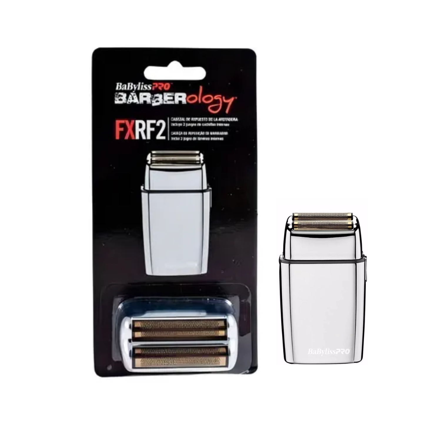 Repuesto de Cabezal Shaver Afeitadora Babyliss Silver