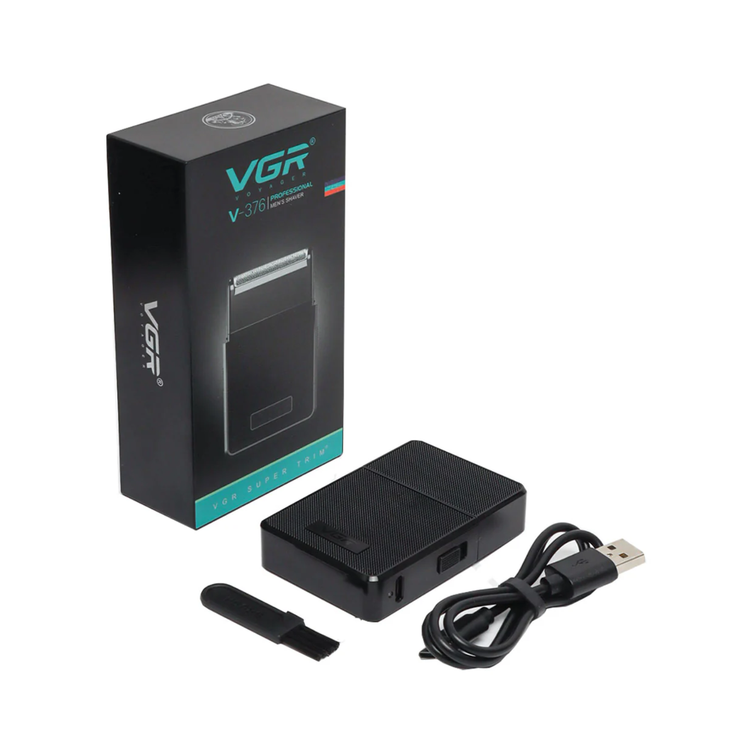 Afeitadora Eléctrica Hombre Portatil 2en1 Trimmer VGR V-376