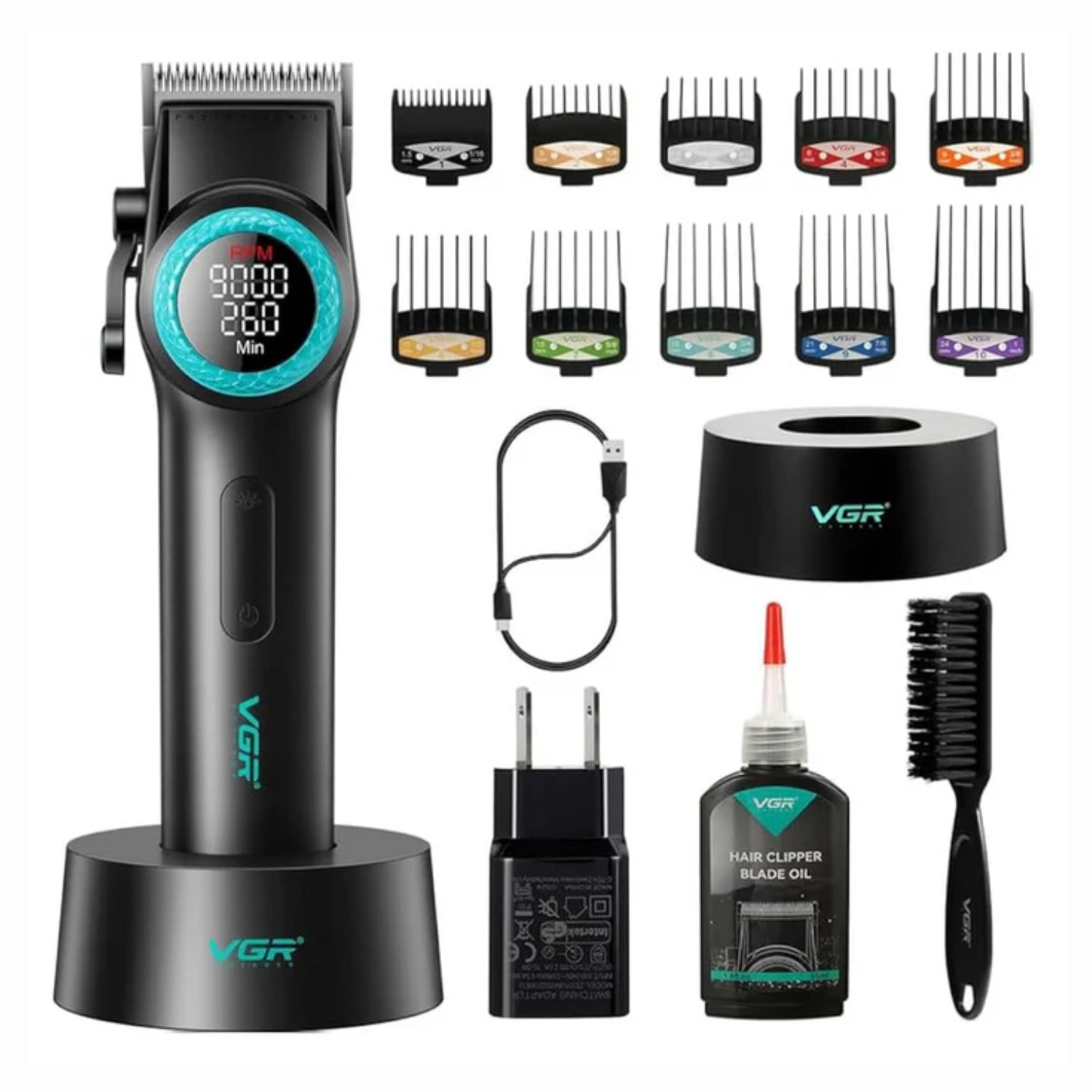 CORTAPELO PROFESIONAL - Barber Combo VGR Profesional Clipper V-001 + Trimmer V-990