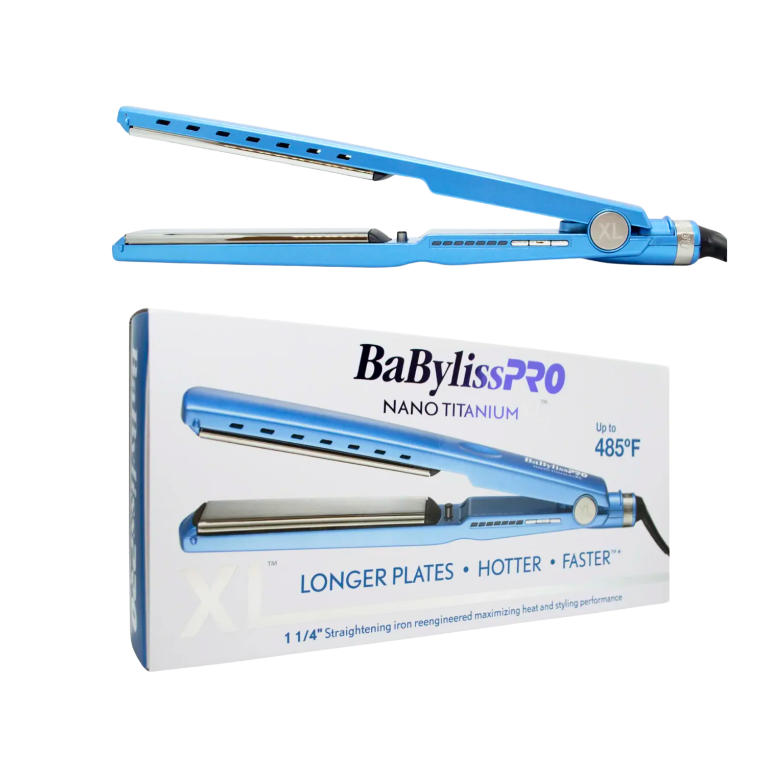 Babyliss Nano Titanium Plancha Alisado 9091 Xl Humedo Seco