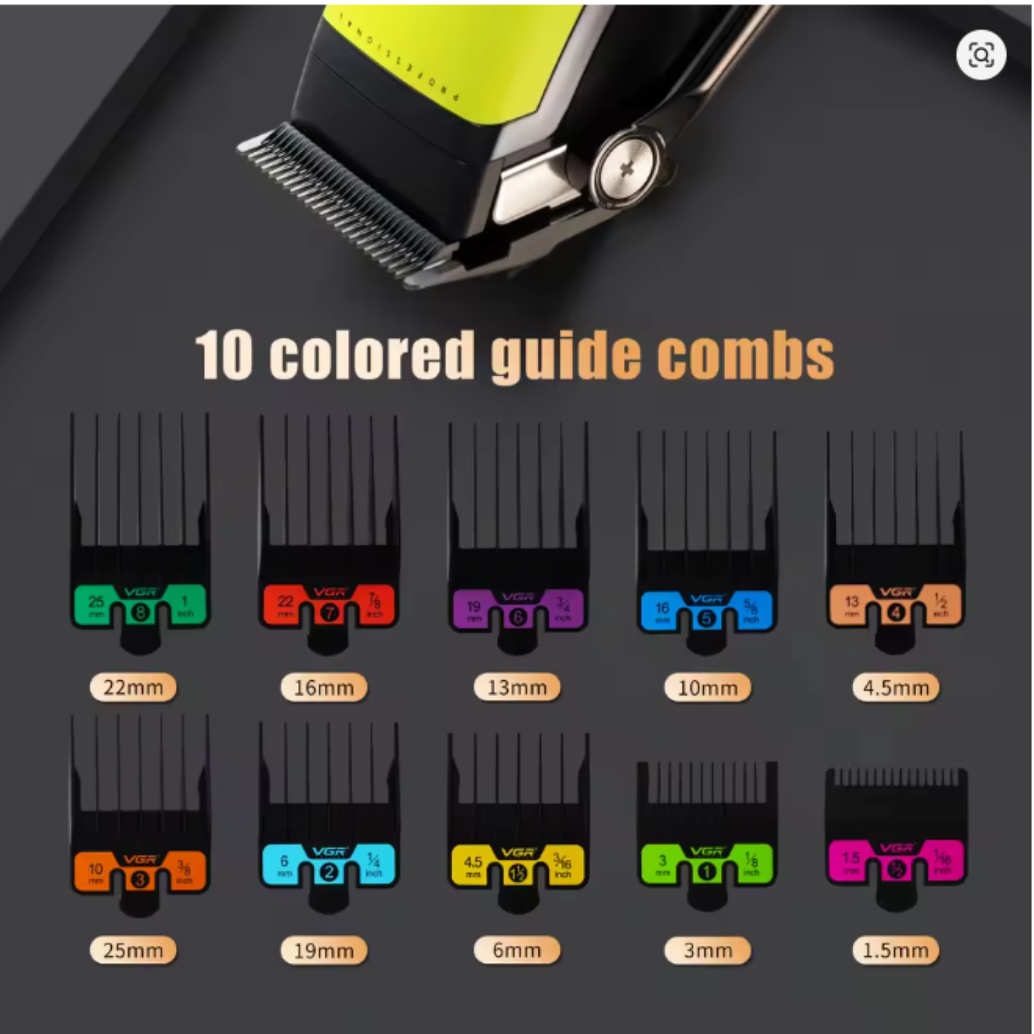 VGR V-880C Maquina Cortapelo Profesional 7200RPM Verde