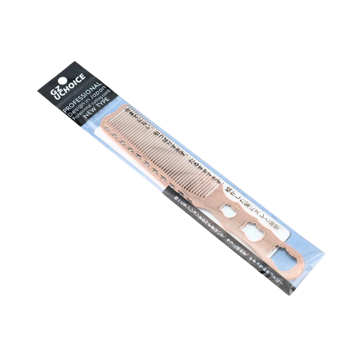 Peineta De Aluminio Con Mango Para Barbería Fade Y Corte