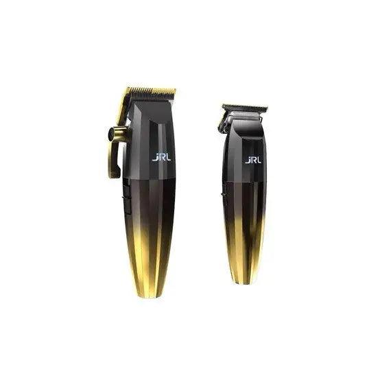 Profesionales cortadoras de cabello Combo JRL Clipper, diseño negro y oro, motor silencioso