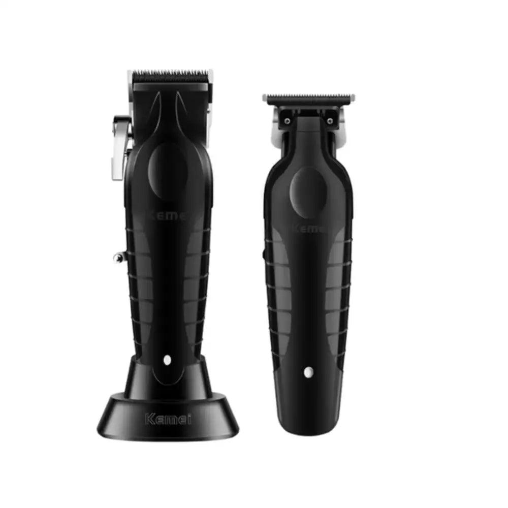 Set de cortadoras Kemei Combo Profesional KM 2296 y KM 2299 con acero inoxidable