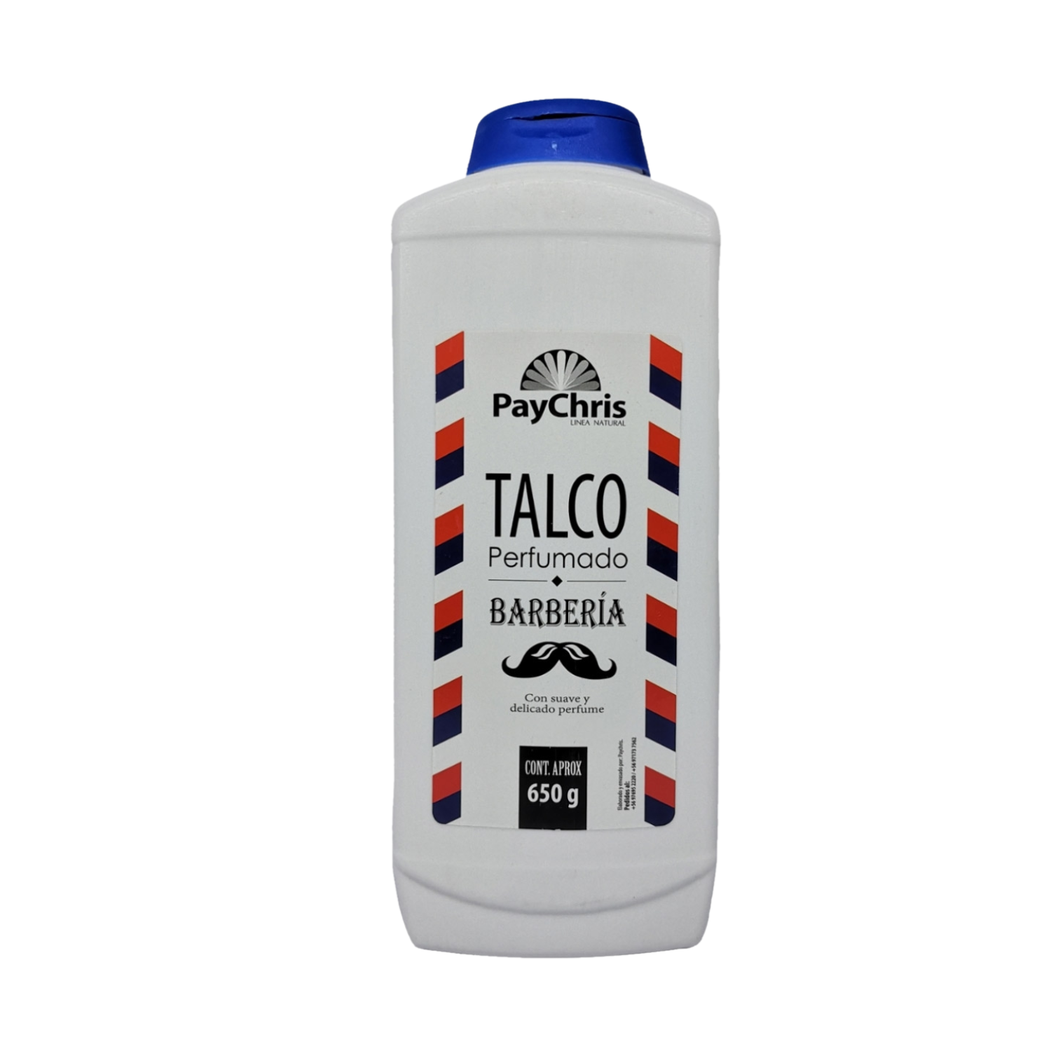 Talco Perfumado Para Barberia 650g Suave Y Delicado Perfume