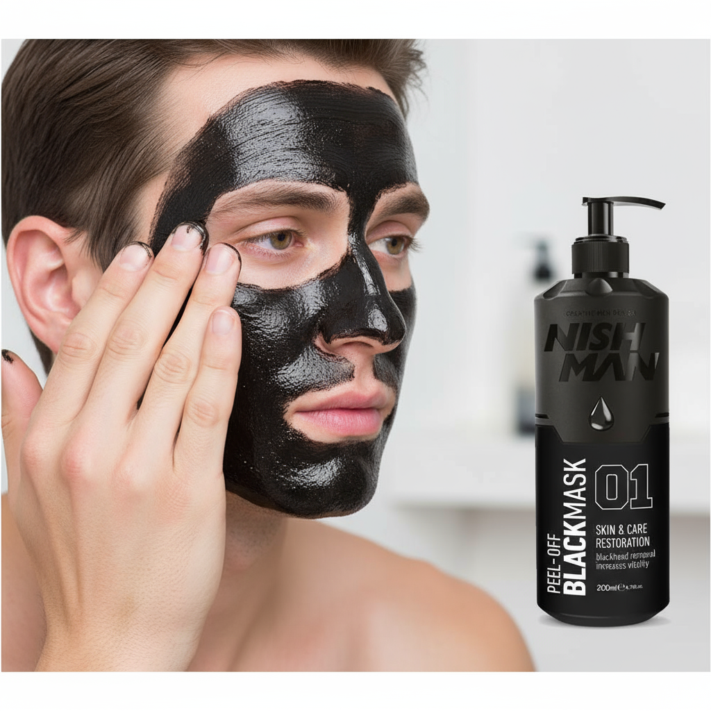 Nishman Máscara facial Peel off 01 Black 200ML
