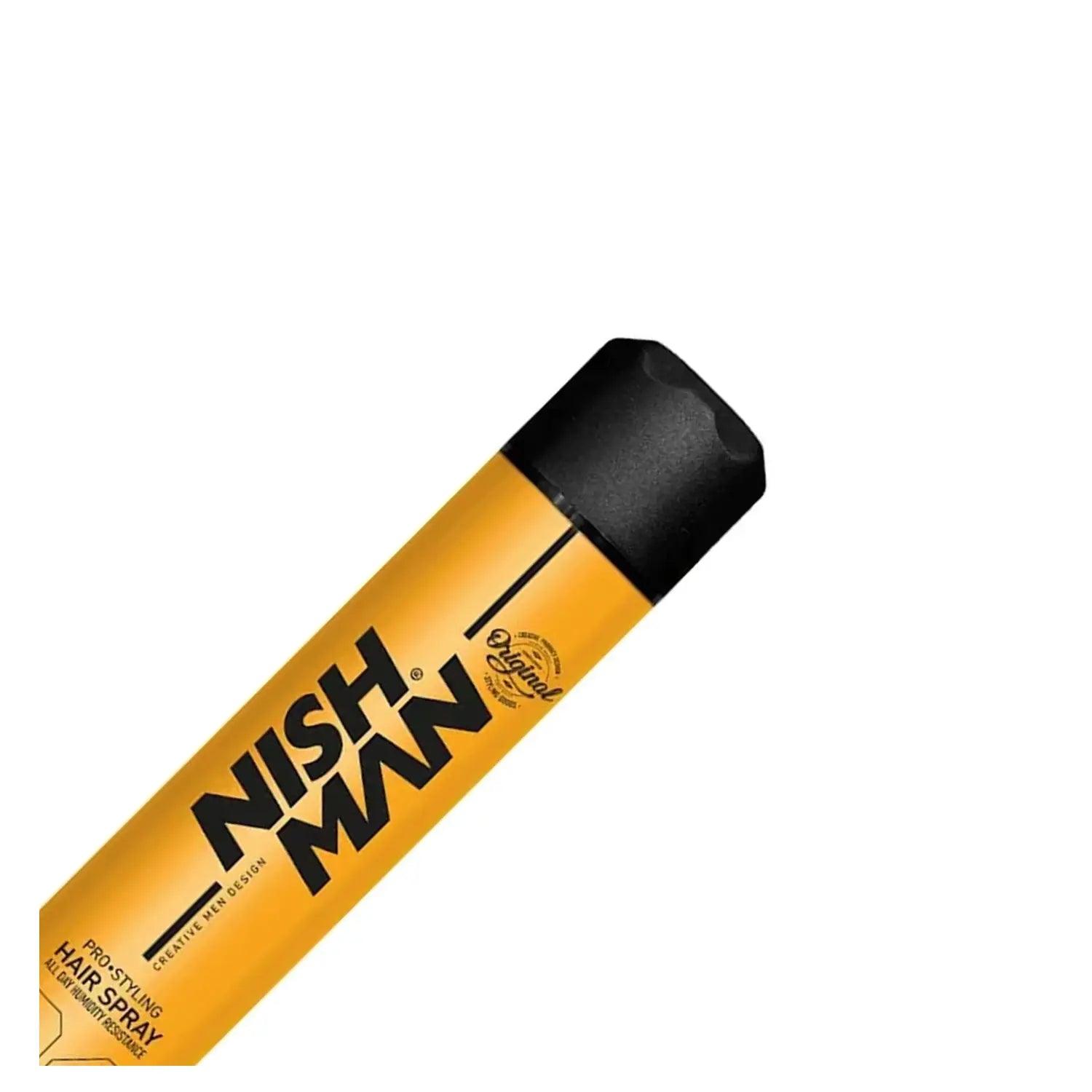 Laca NishMan Pro Styling Hair Spray 04 Extra Duro 400 ML - Fijadores para el Cabello