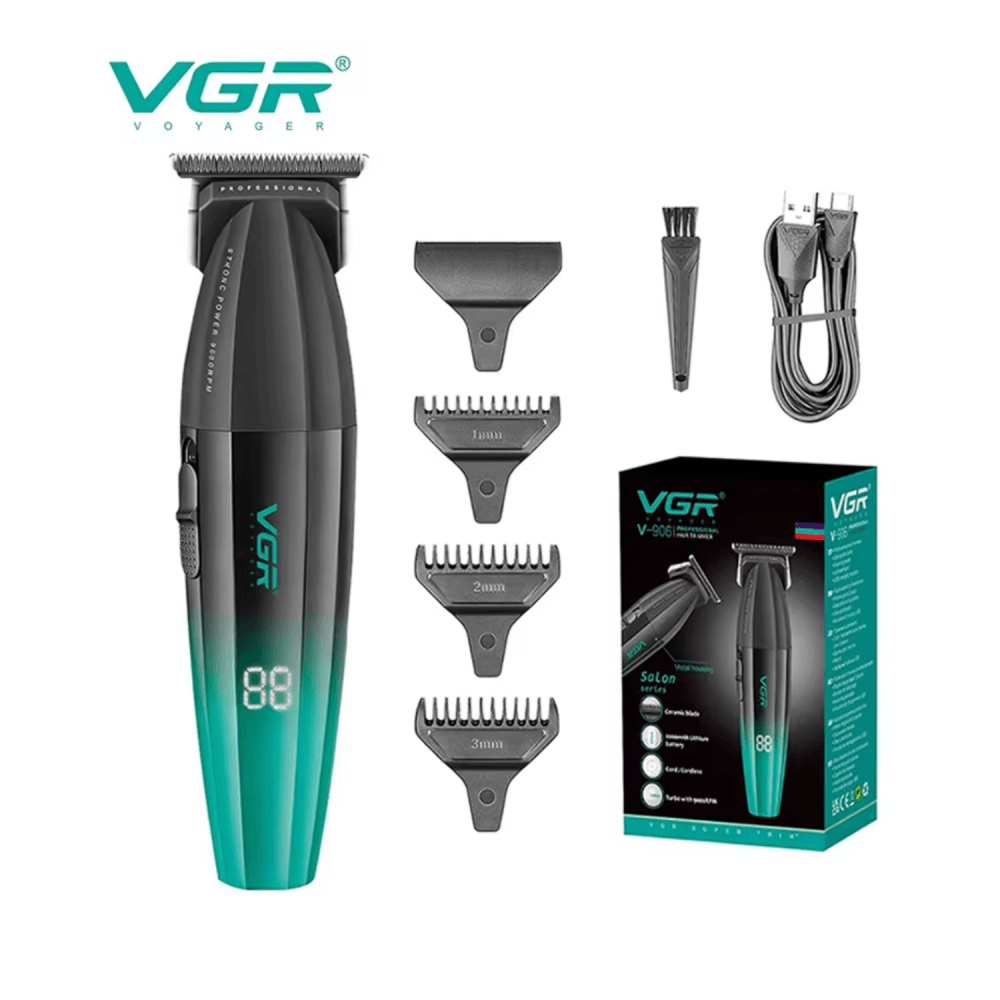 Trimmers - Máquina Patillera Profesional Vgr V-906 Magnetico 9000 Rpm