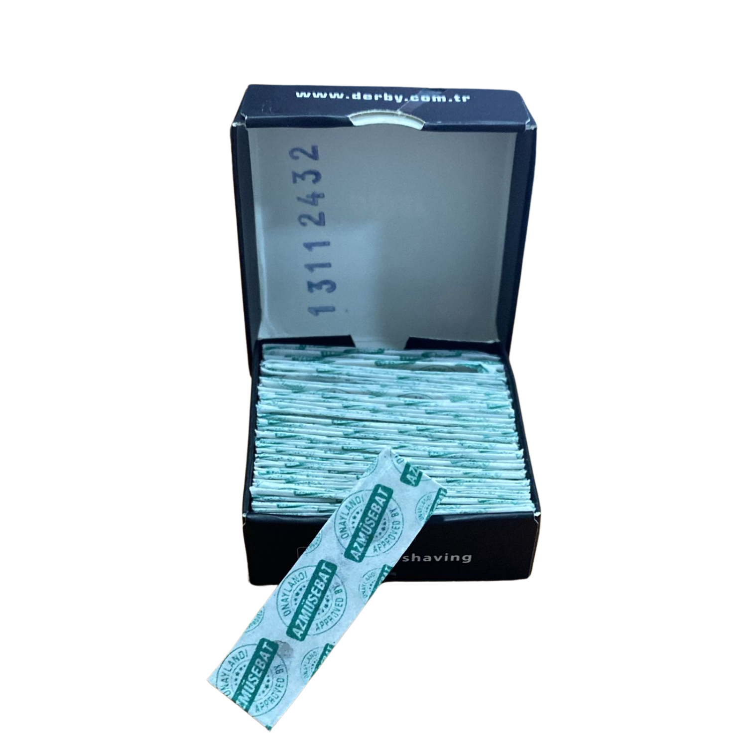 Navaja Derby Premium Para Afeitar 1 Filo/ Barbería 100 Pzas
