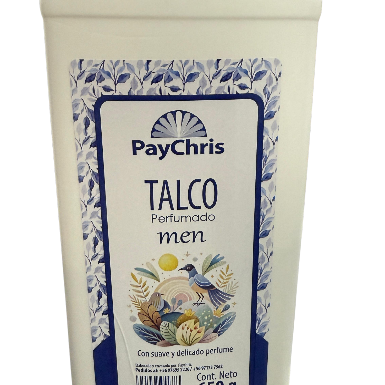 Talco Perfumado Paychris 650g Para Caballero