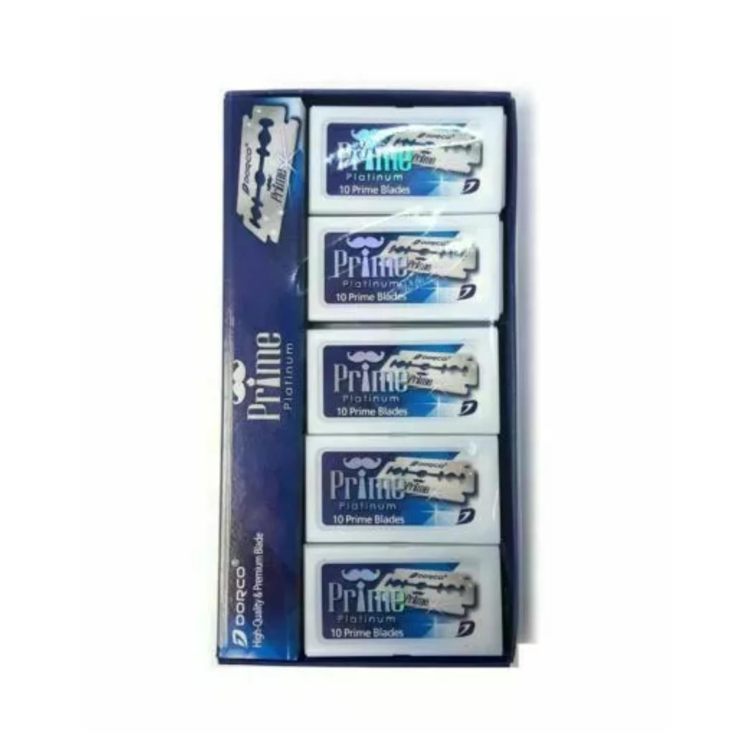 Dorco Navajas 1000 Para Afeitar Doble Filo Prime Platinum