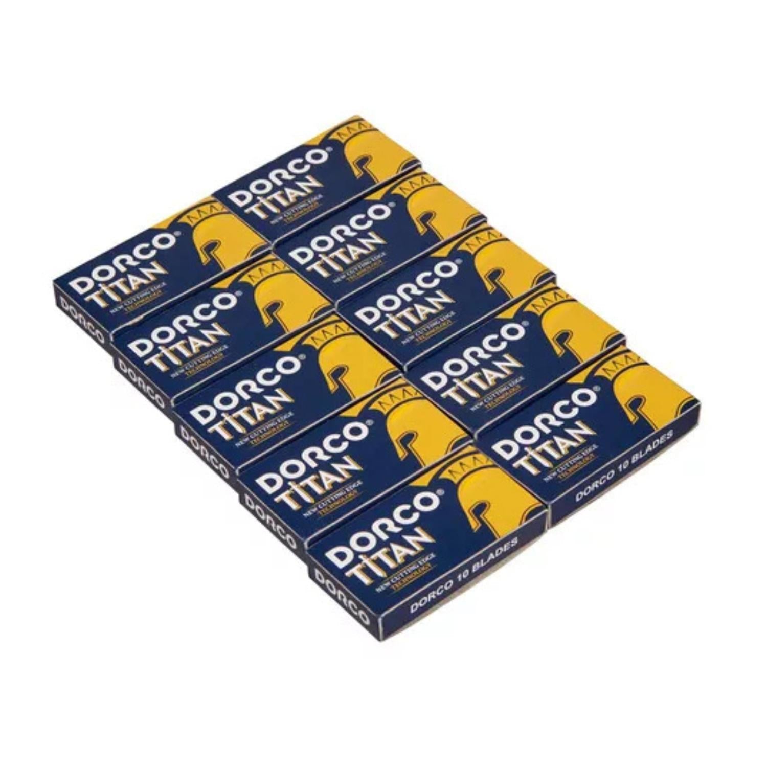 Hojas de Afeitar Doble Filo Dorco Titan 200 Unidades