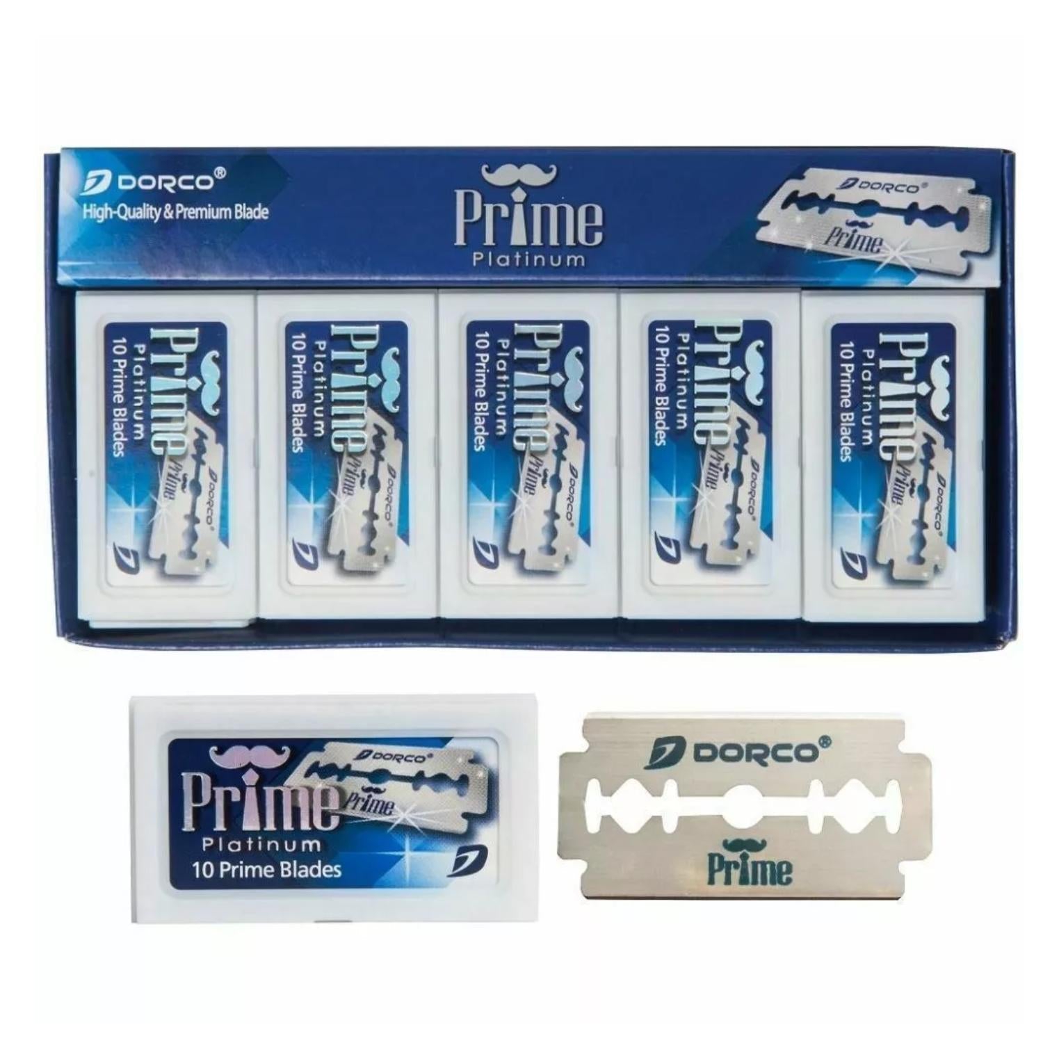 Dorco Navajas 1000 Para Afeitar Doble Filo Prime Platinum