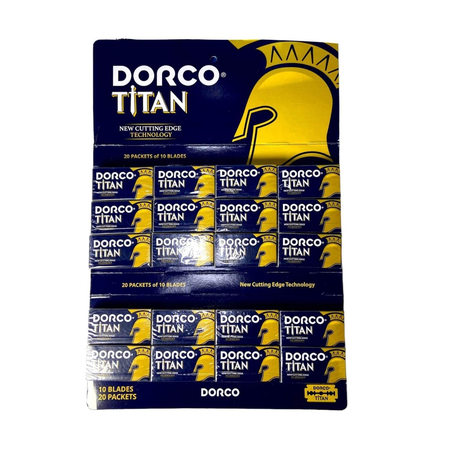 Hojas de Afeitar Doble Filo Dorco Titan 200 Unidades