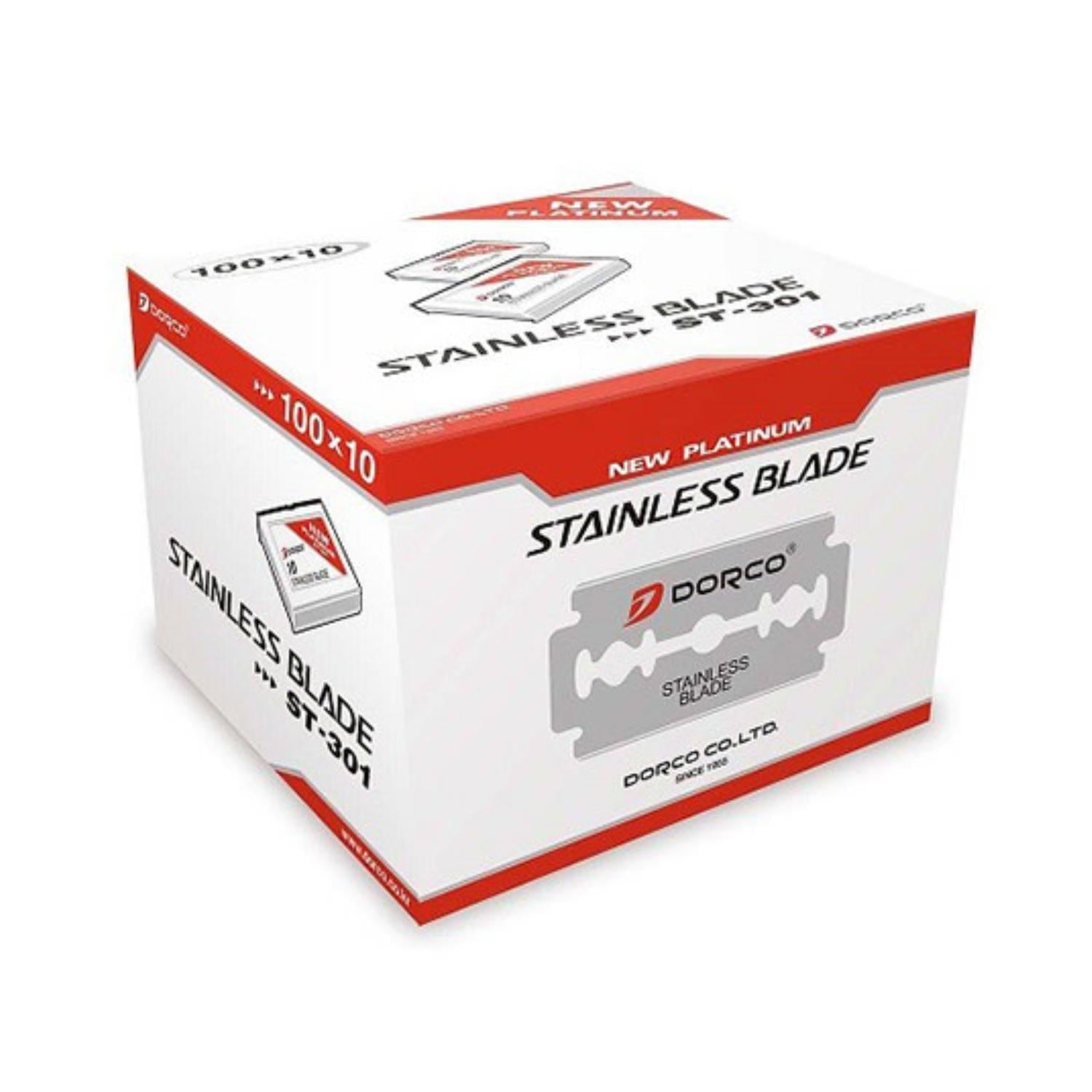 Navaja Dorco Roja Para Afeitar Doble Filo 1000pz ST301