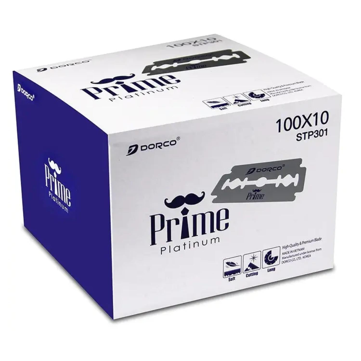 Dorco Navajas 1000 Para Afeitar Doble Filo Prime Platinum