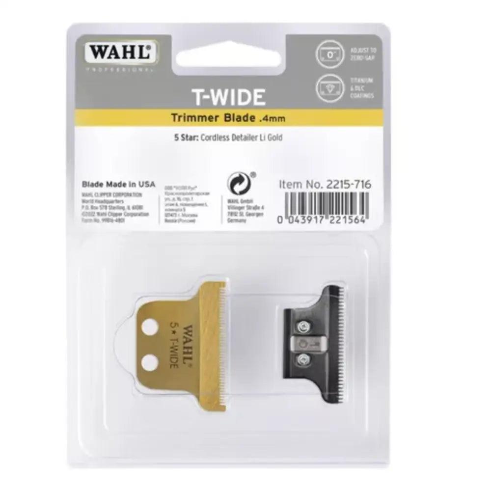 Repuesto cuchilla Wahl Detailer li Gold edición 2215 con cuchilla T-Wide de 4mm