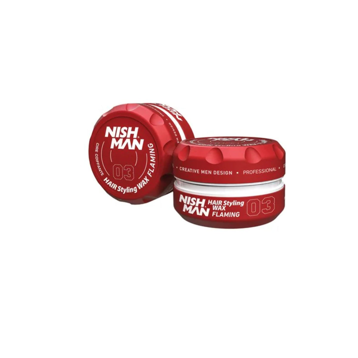 Cera Nish Man Flaming 03 capilar soluble en agua de fijación media con aroma a fresas Chile
