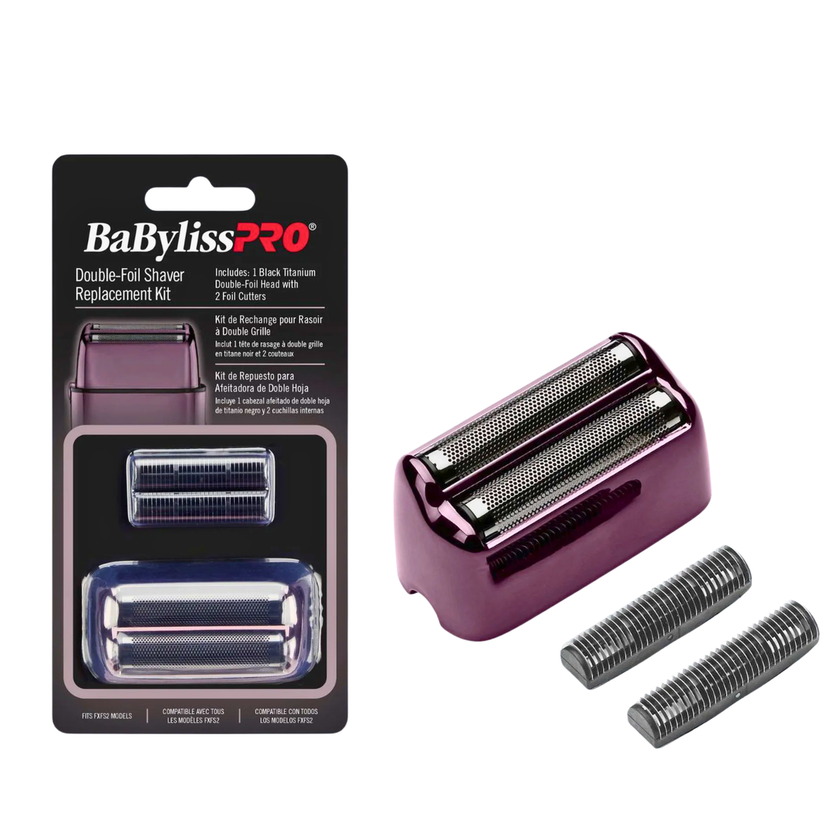 Repuesto cabezal y cuchillas Lila BaBylissPRO FXFS2 para afeitadora FoilFX02 Chile