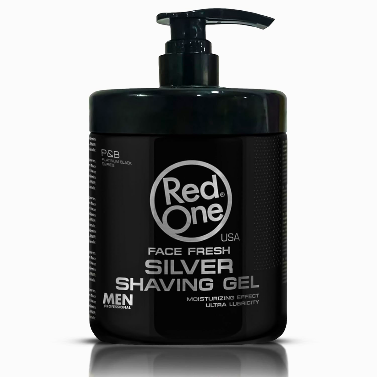 Shaving Gel Red One Silver de 1000 ml, gel de afeitar transparente para barbería en Chile