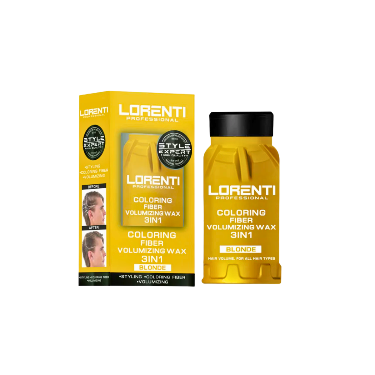 Lorenti Cera Fibrosa Keratina 3 en 1 Voluminizador Rubio 30 g cera capilar profesional Chile