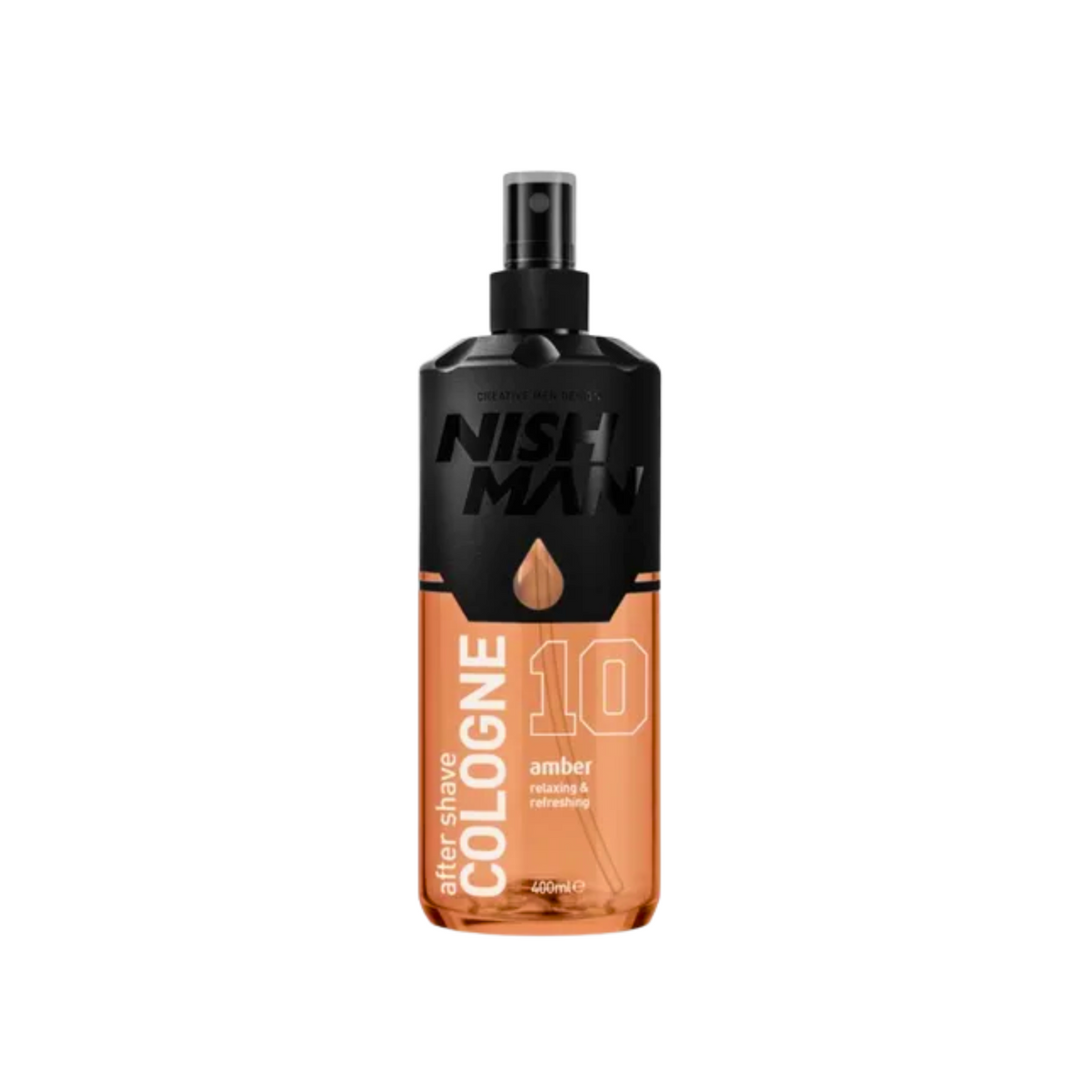 Nish Man Amber 10 after shave loción post-afeitado de 400 ml para barbería Chile