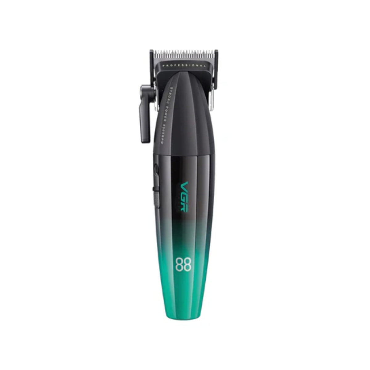 VGR V-003 Azul clipper profesional de 9.000 RPM para fades en barbería Chile