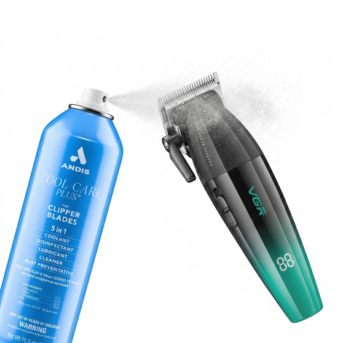 Andis Cool Care Plus 5 en 1 de 439 g spray para cuchillas de barbería Chile