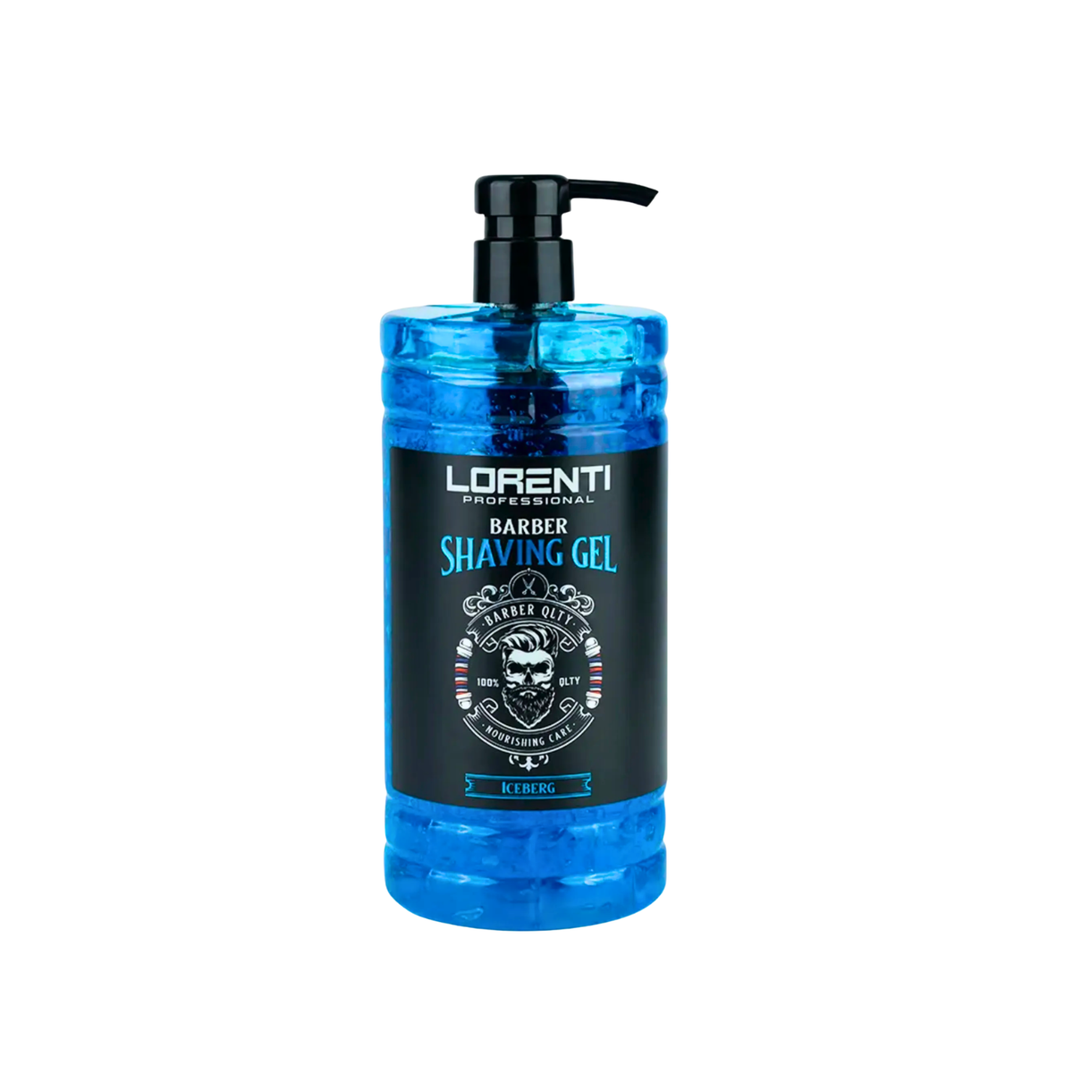 Shaving Gel Lorenti Professional Iceberg de 1000 ml con dispensador, gel de afeitar transparente profesional, Chile