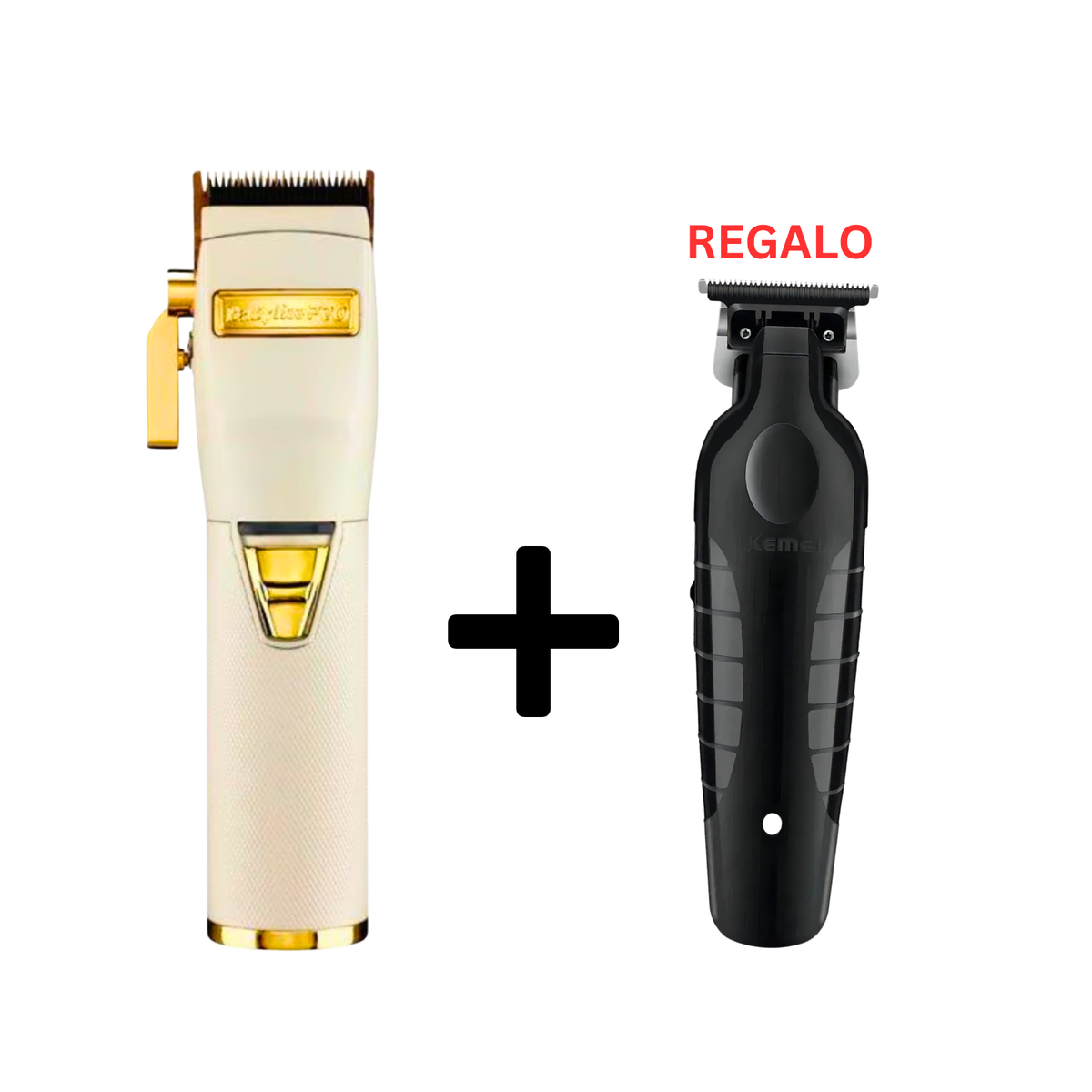 Kit BaBylissPRO BlancoFX cortapelo metálico blanco con trimmer Kemei 2299 de regalo en Chile