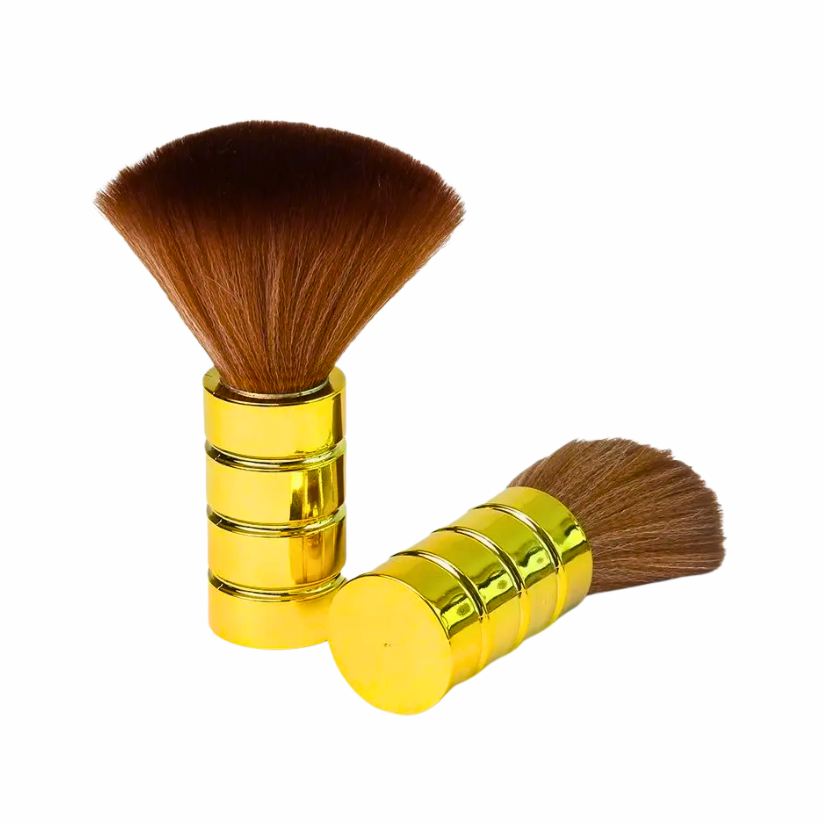 Bota pelos dorado Hairstar plumero de barbería con cerdas sintéticas en Chile