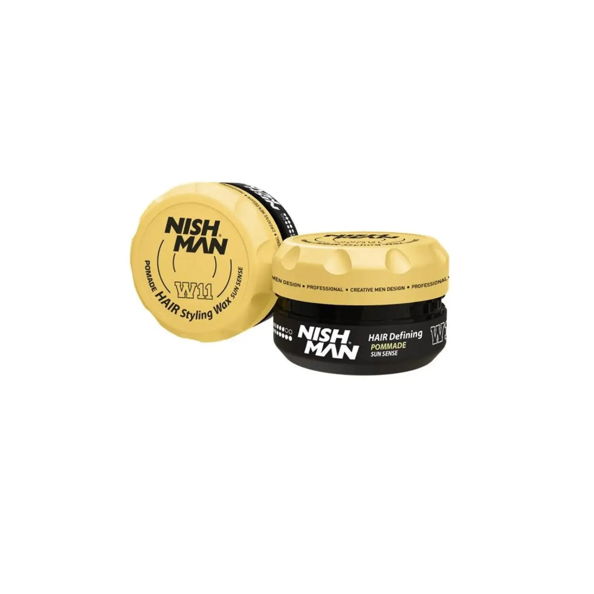 Cera pomade Nish Man Sun Sense Wax W11 de fijación fuerte y acabado brillante Chile