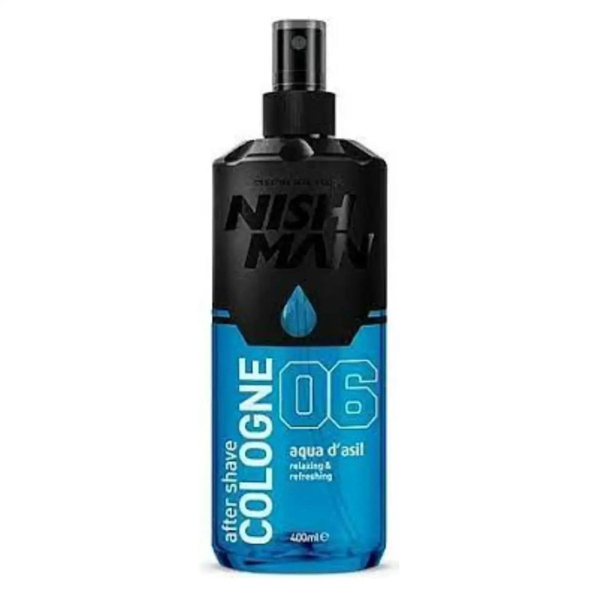 Nish Man After Shave eau de Colonia Aqua d'Asil 06 de 400 ml, colonia post afeitado disponible en Chile