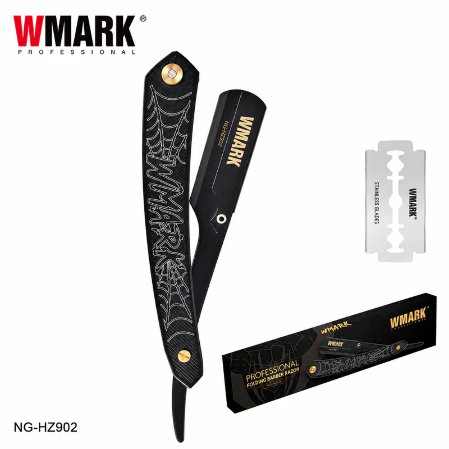 Navaja Profesional WMARK NG-HZ902 Acero Inoxidable + 10 Hojas
