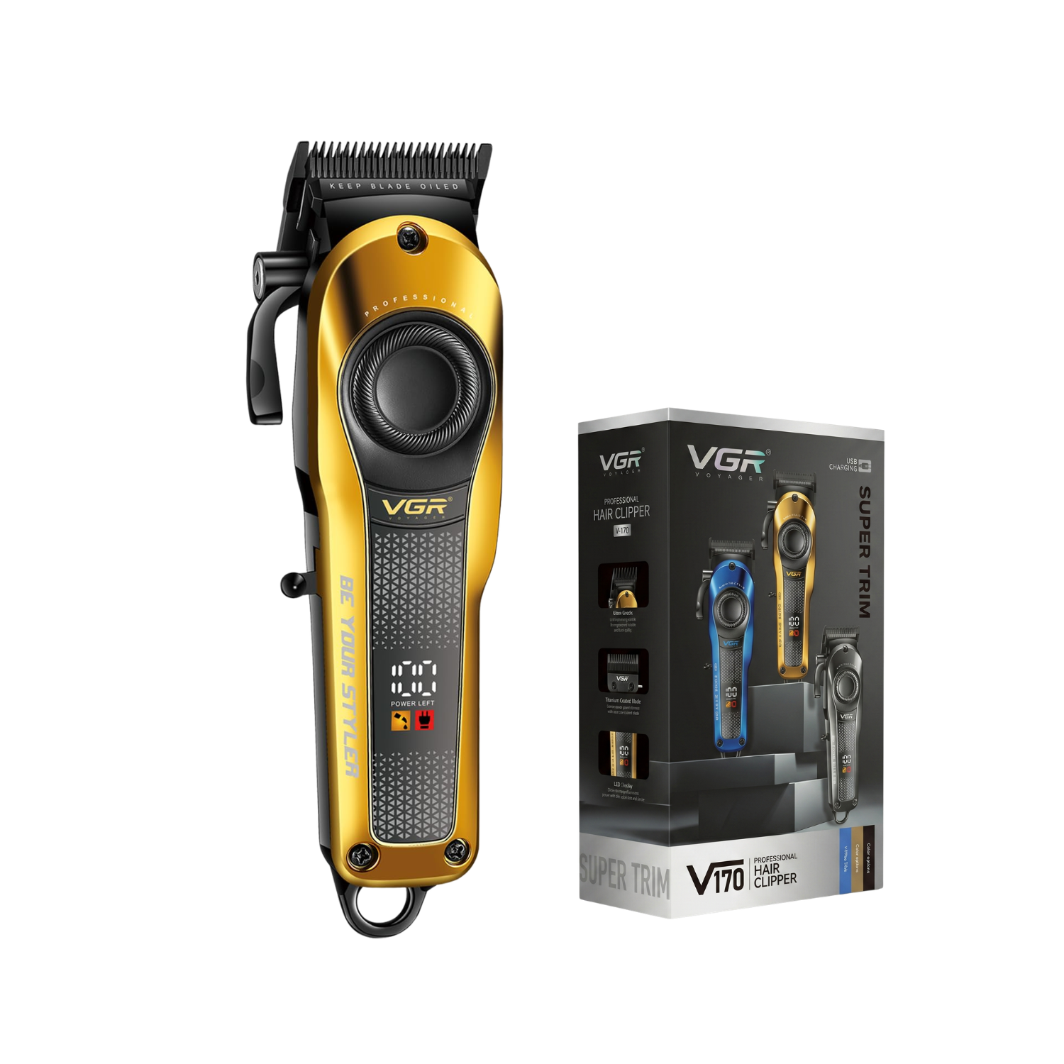 Máquina De Cortar Pelo Vgr V-170 Profesional Inalámbrica