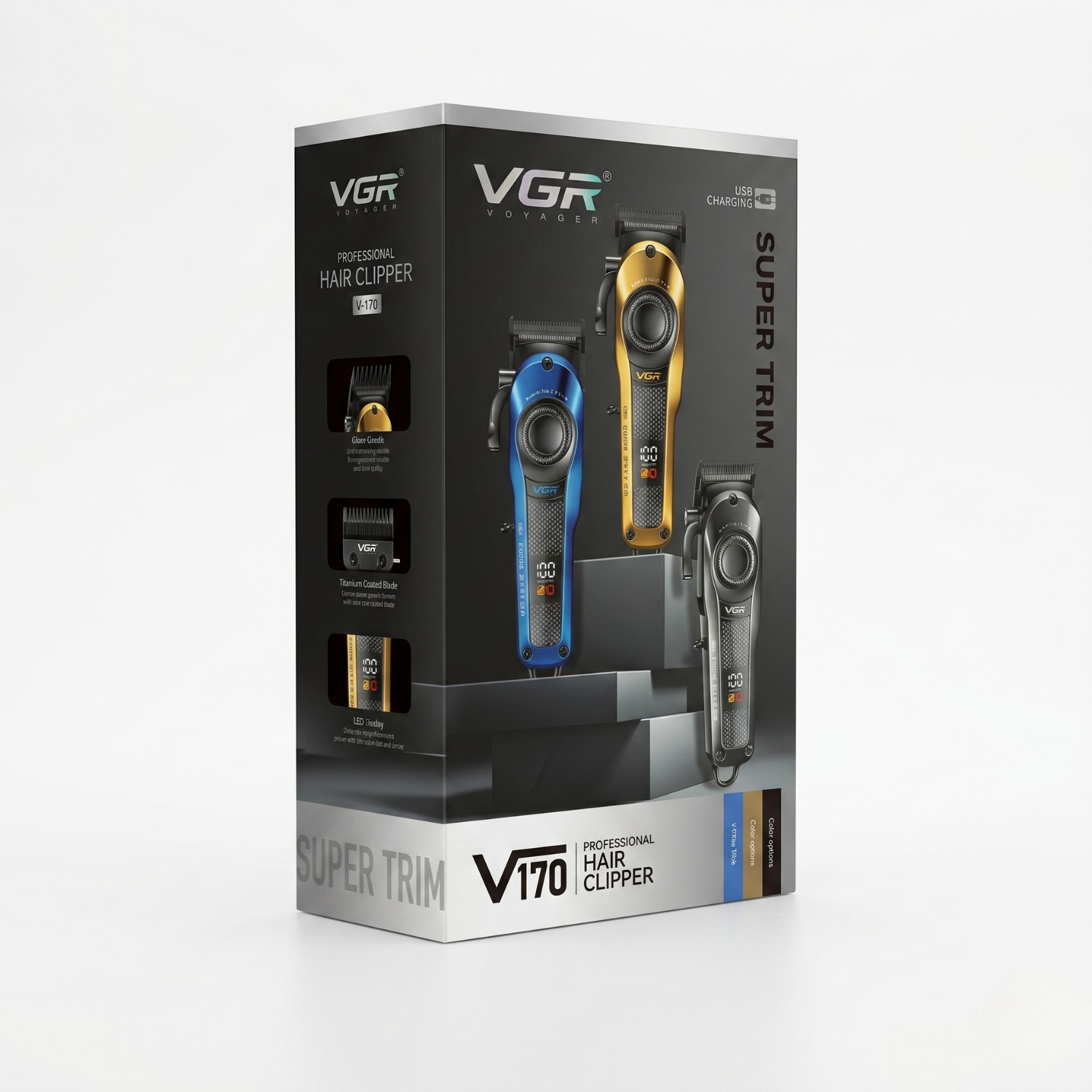 Máquina De Cortar Pelo Vgr V-170 Profesional Inalámbrica - siemprecompra