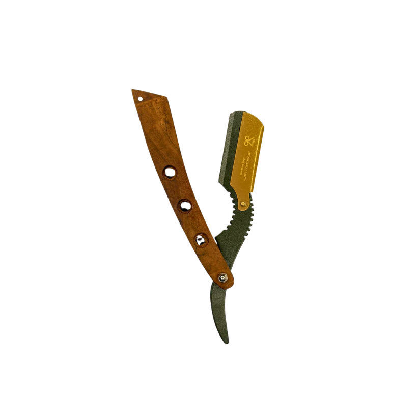 Navaja De Afeitar Madera Para Barbero Peluqueria - siemprecompra