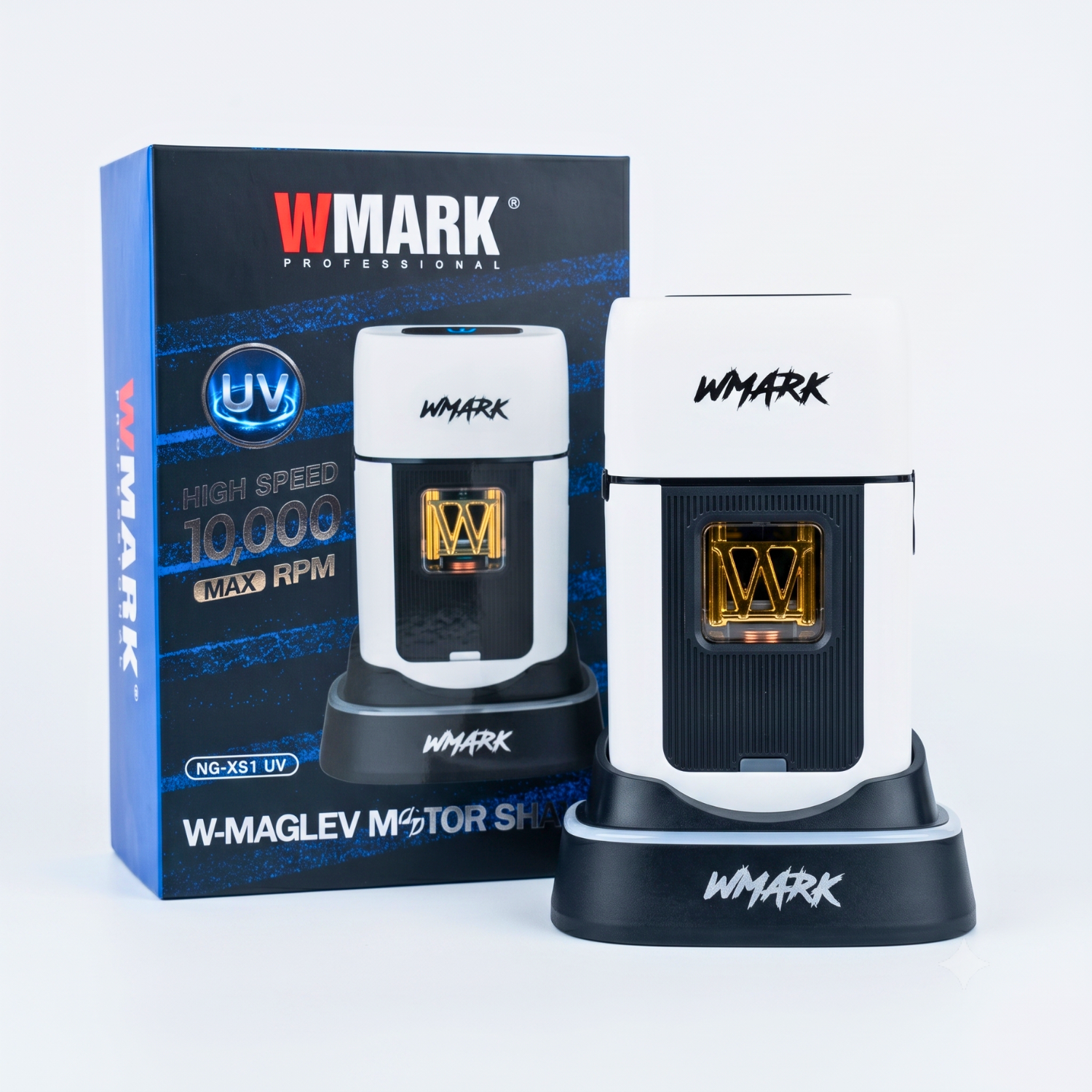 Wmark NG-XS1 Afeitadora Profesional Shaver Motor Vector 10000 RPM Blanco