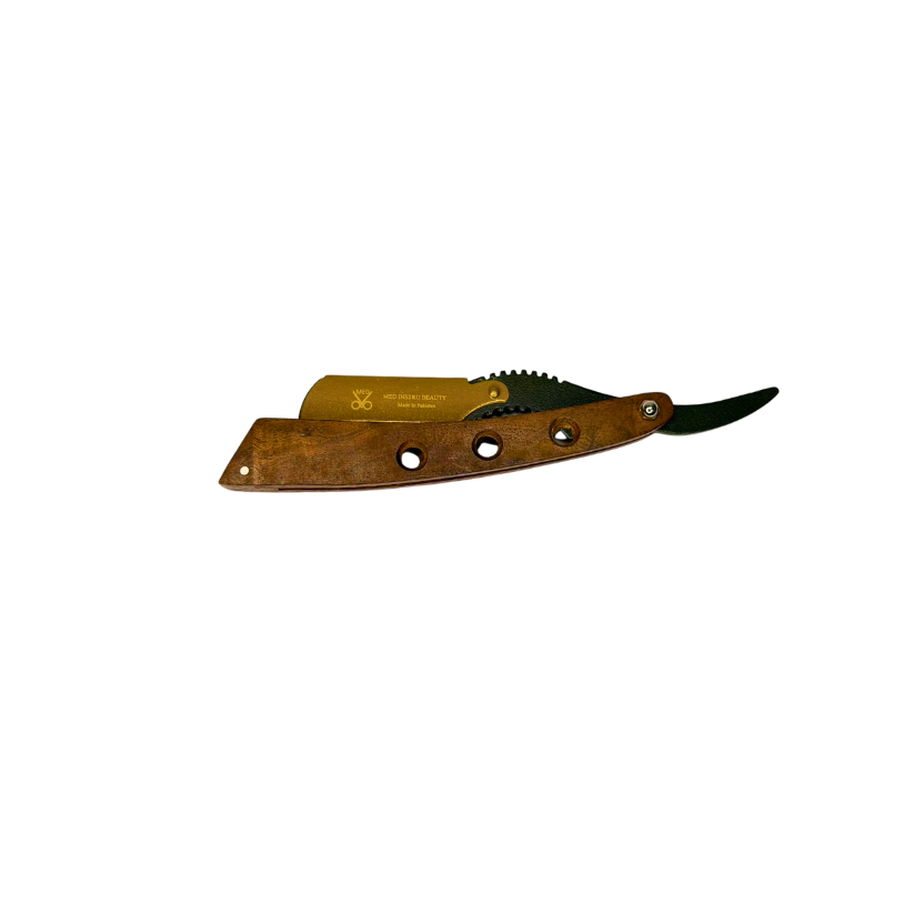 Navaja De Afeitar Madera Para Barbero Peluqueria - siemprecompra