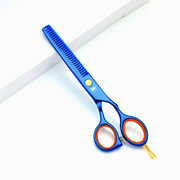 Tijera Esculpidora Profesional 6.0 Azul Peluquería Barbería