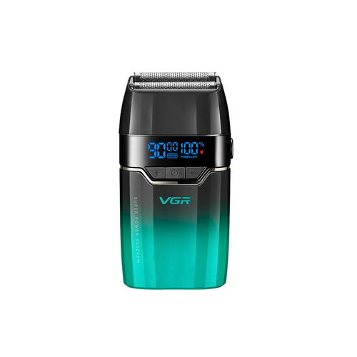 Afeitadora Profesional Shaver Vgr V-308 De 9000 Rpm Azul